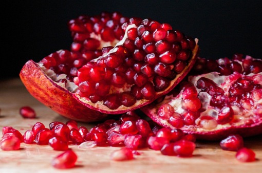 Where do these funny fruits come from, and, more importantly, how do you eat them? Photo by Samantha Forsberg. Pomegranate. CC. https://flic.kr/p/q5bhL8