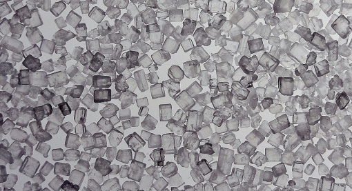 Des cristaux de sucre. Photo par Martyn Wright. Hello Sugar (4). CC. https://flic.kr/p/8TTih5